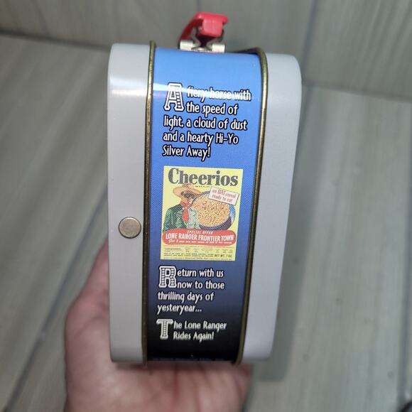 Vtg 2001 The Lone Ranger Metal Mini Lunch Box Cheerios 60th Anniversary Colab - Picture 7 of 7